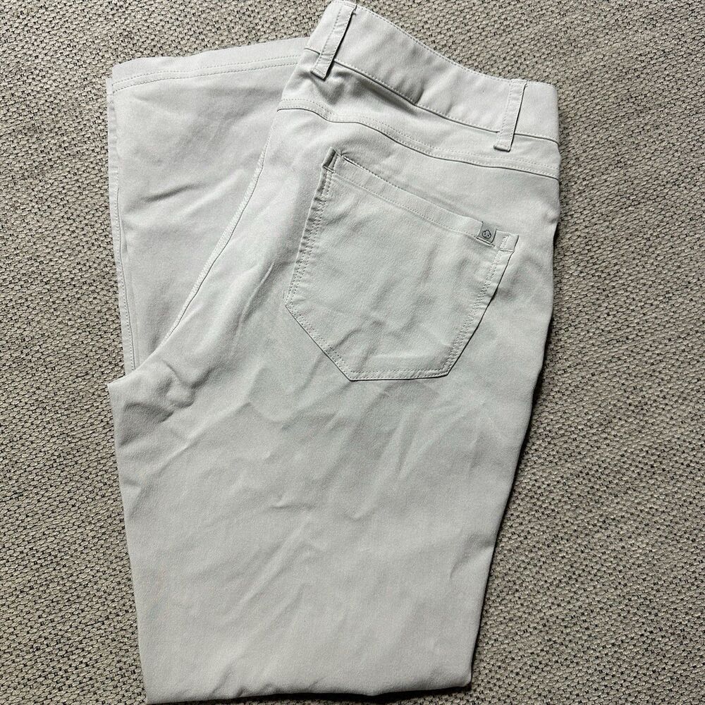 Tasc Performance Motion Pant Mens 32 x 32 Gray Tailored Lightweight Golf Travel